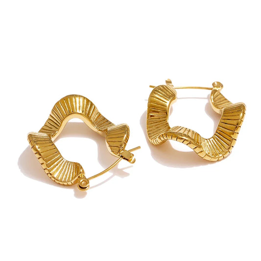 Hoop Irregular Allegra Earring | Vallria