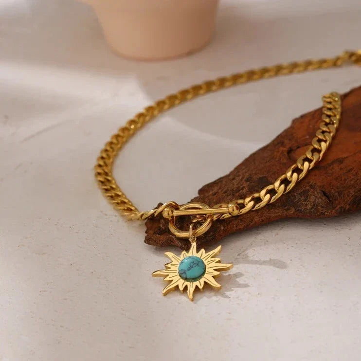 Sun of May Chain Necklace | Vallria