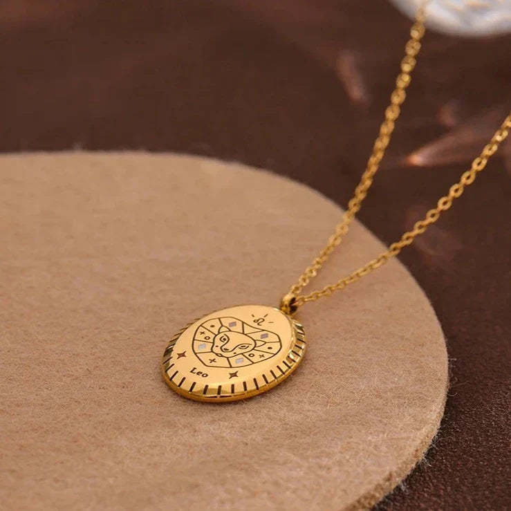 Constellations of Zodiac Medallion Necklace | Vallria