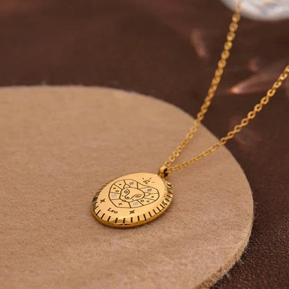 Constellations of Zodiac Medallion Necklace | Vallria