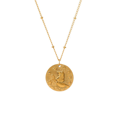 Zodiac with Symbols of Constellations Necklace | Vallria