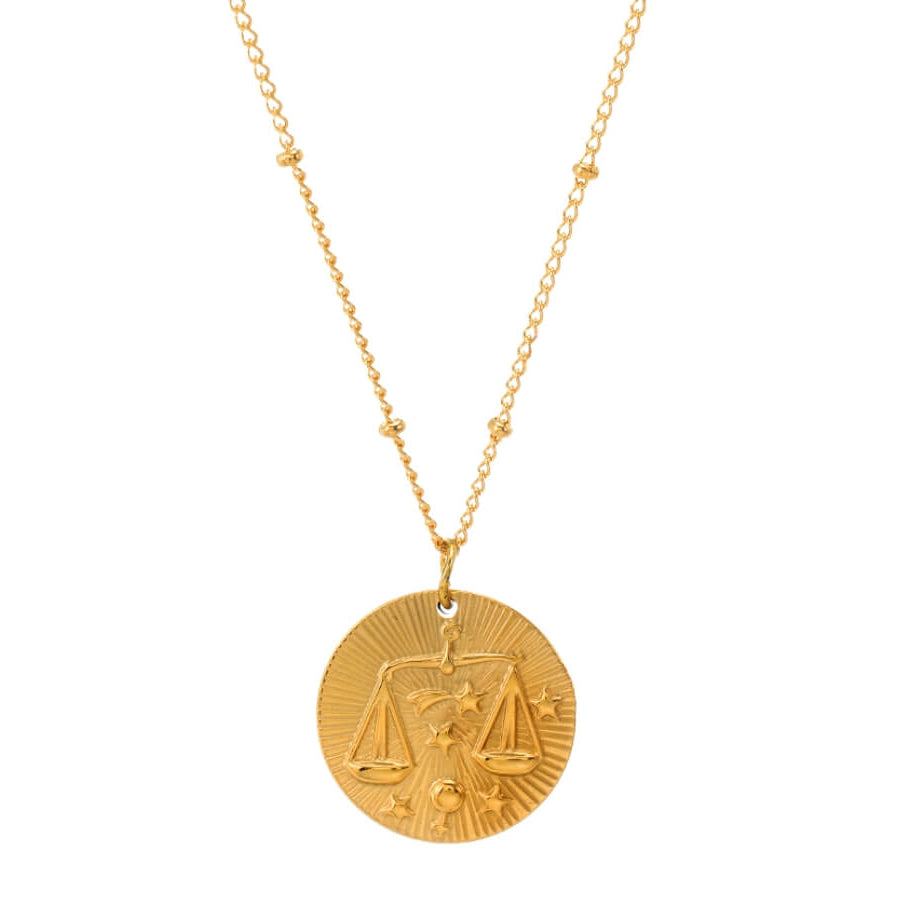 Zodiac with Symbols of Constellations Necklace | Vallria