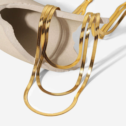 Mesh in Triple Layer Necklace | Vallria