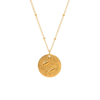 Zodiac with Symbols of Constellations Necklace | Vallria