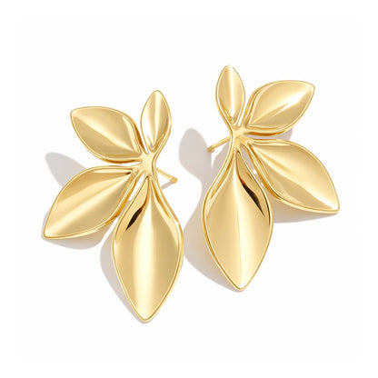 Nature Leaf-Shaped Earring | Vallria