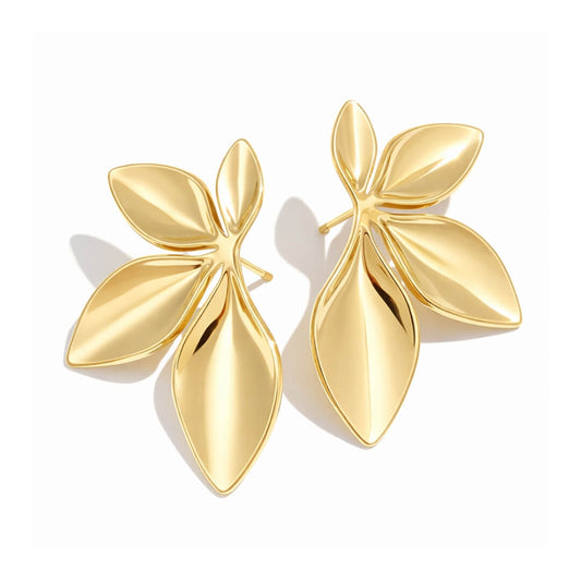 Nature Leaf-Shaped Earring | Vallria