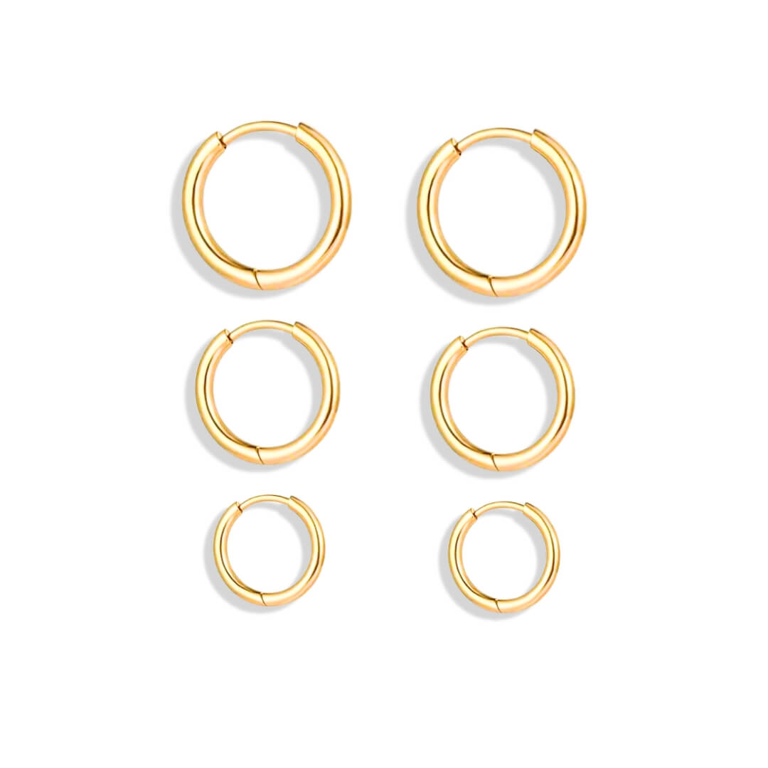 Hoop Trio Earrings | Vallria