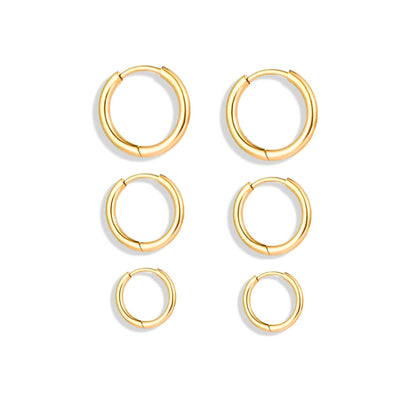 Hoop Trio Earrings | Vallria