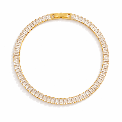 Riviera with Cubic Zirconia Baguette Bracelet | Vallria