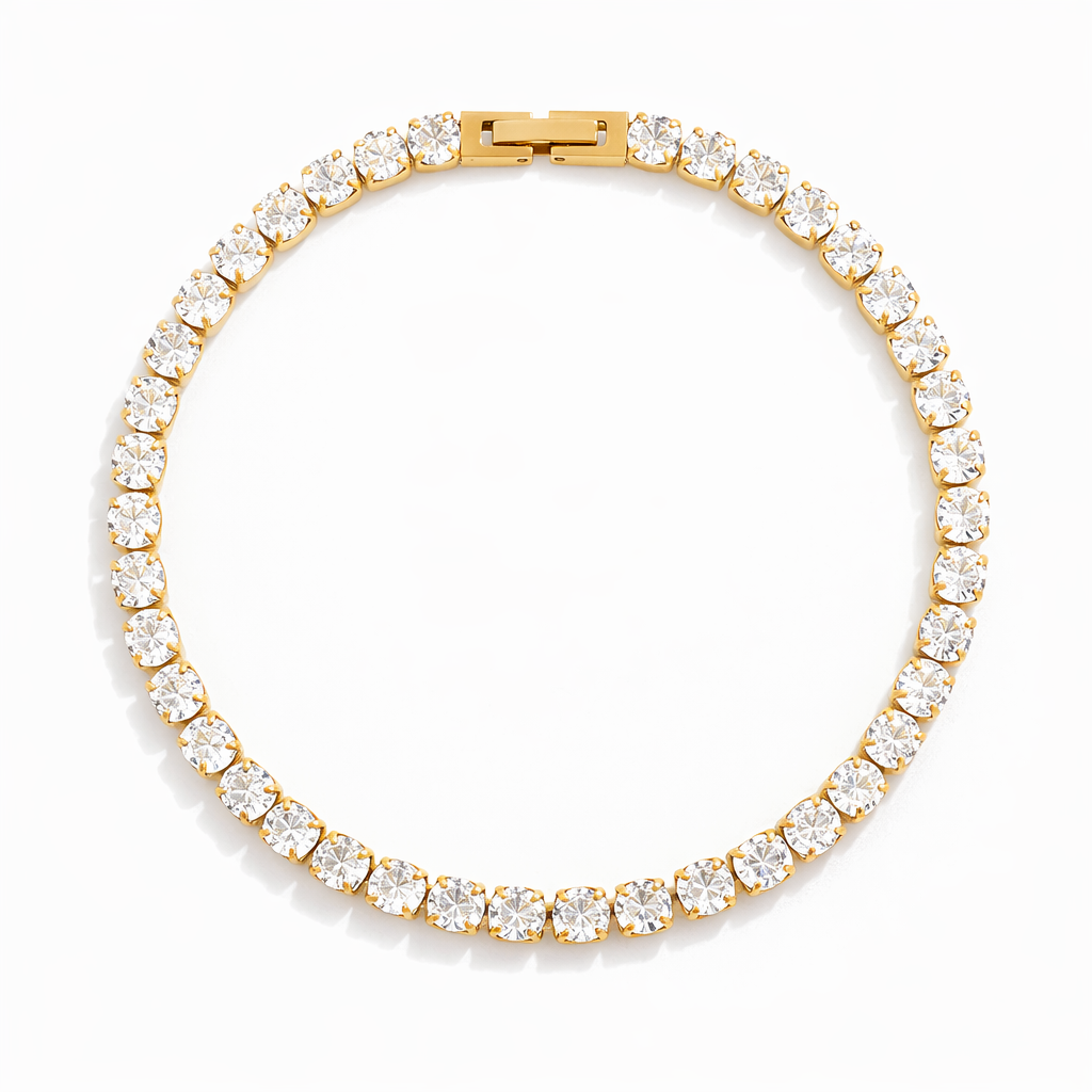 Riviera with Cubic Zirconia Sparkling Bracelet | Vallria