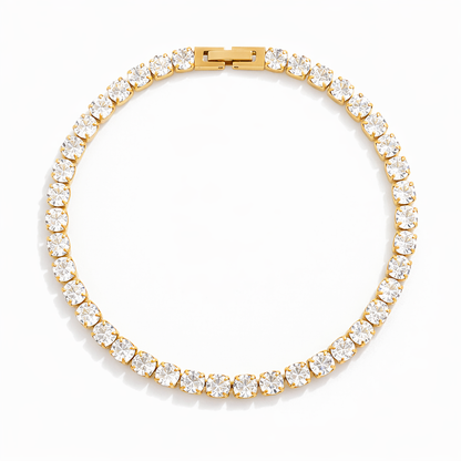 Riviera with Cubic Zirconia Sparkling Bracelet | Vallria