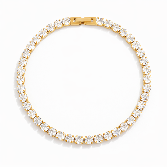 Riviera with Cubic Zirconia Sparkling Bracelet | Vallria