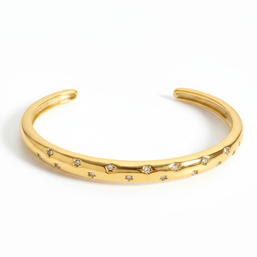 Stella of Cubic Zirconia Bangle | Vallria