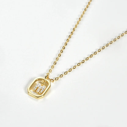 Initials with Zirconia Necklace | Vallria
