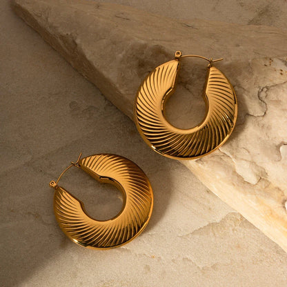 Hoop Milazzo Flat Earring | Vallria