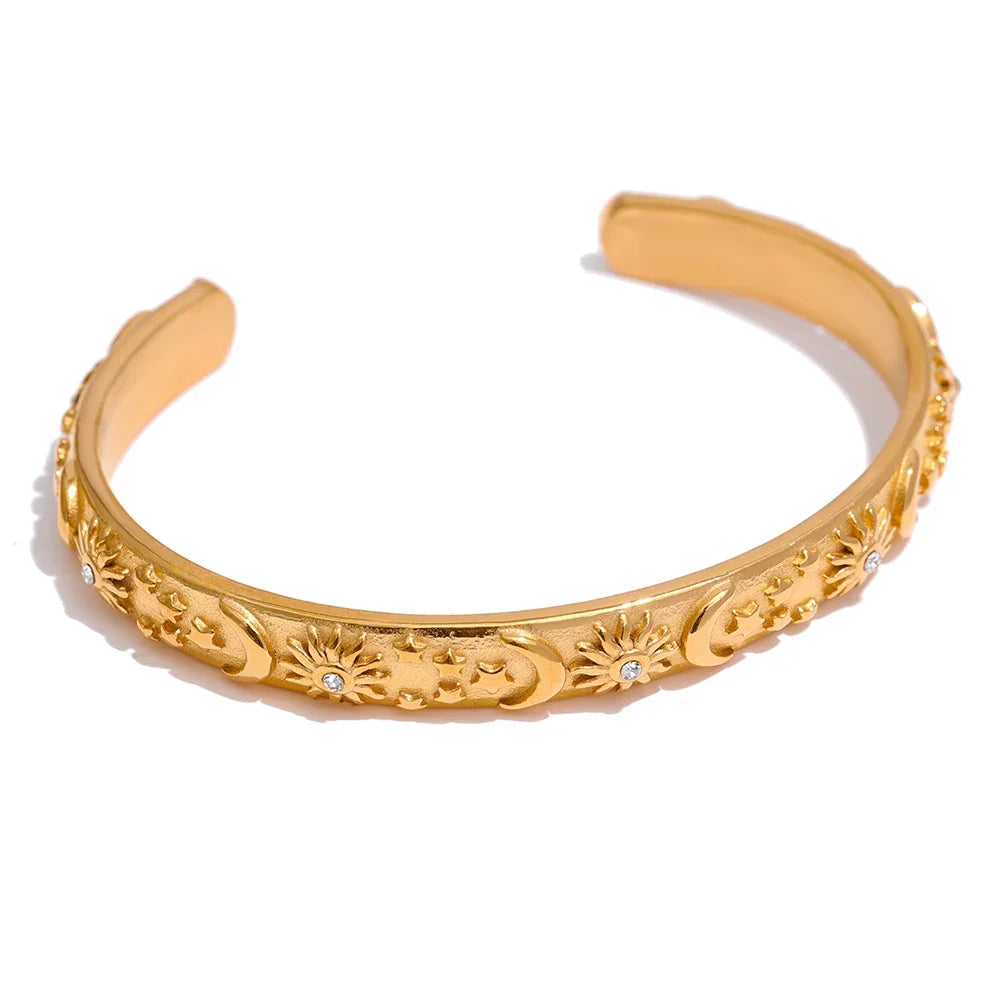 Celeste: Bangle + Earring + Ring Jewelry Set | Vallria