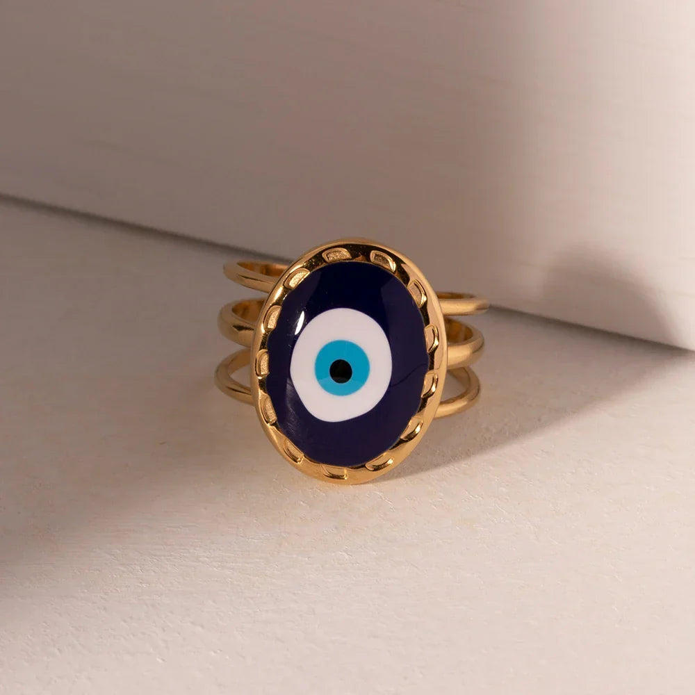 Evil Eye Amulet Ring | Vallria