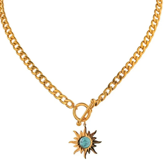 Sun of May Chain Necklace | Vallria