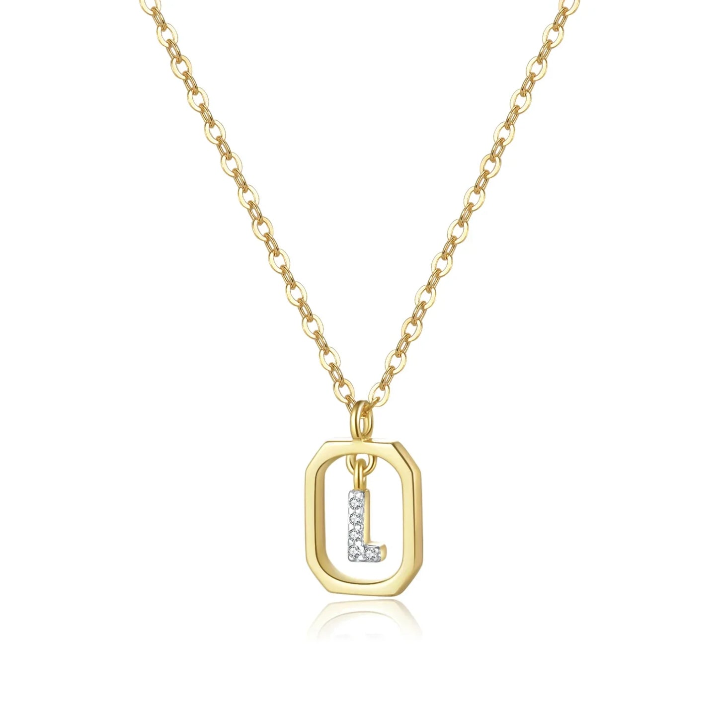 Initials with Zirconia Necklace | Vallria