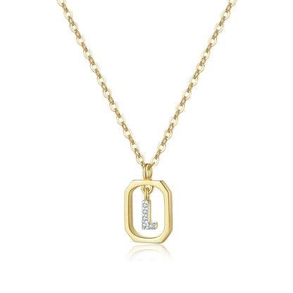 Initials with Zirconia Necklace | Vallria