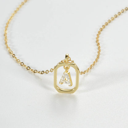 Initials with Zirconia Necklace | Vallria
