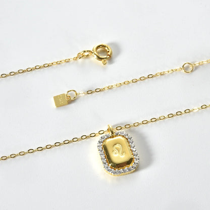 12 Signs of Zodiac Cubic Zirconia Necklace | Vallria