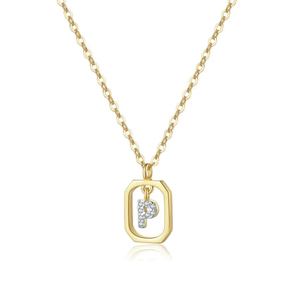 Initials with Zirconia Necklace | Vallria