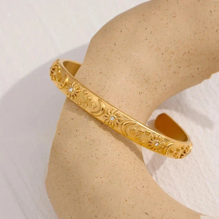 Celeste: Bangle + Earring + Ring Jewelry Set | Vallria