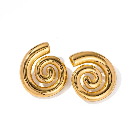 Spiral Chunky Earring | Vallria