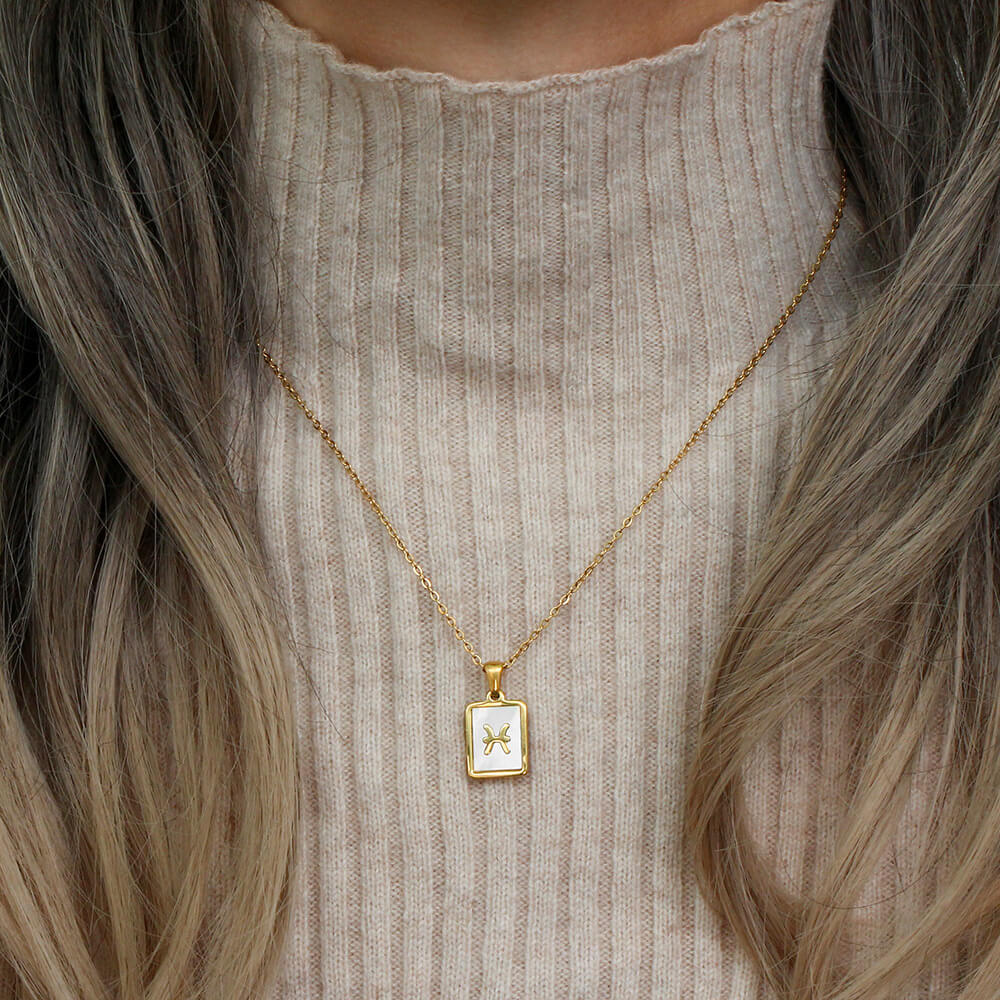 Necklaces Signs of Zodiac Pearled Collection | Vallria