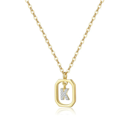 Initials with Zirconia Necklace | Vallria