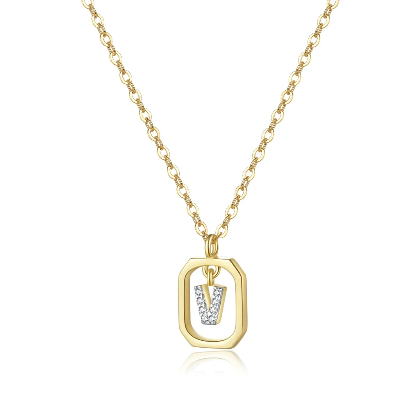 Initials with Zirconia Necklace | Vallria