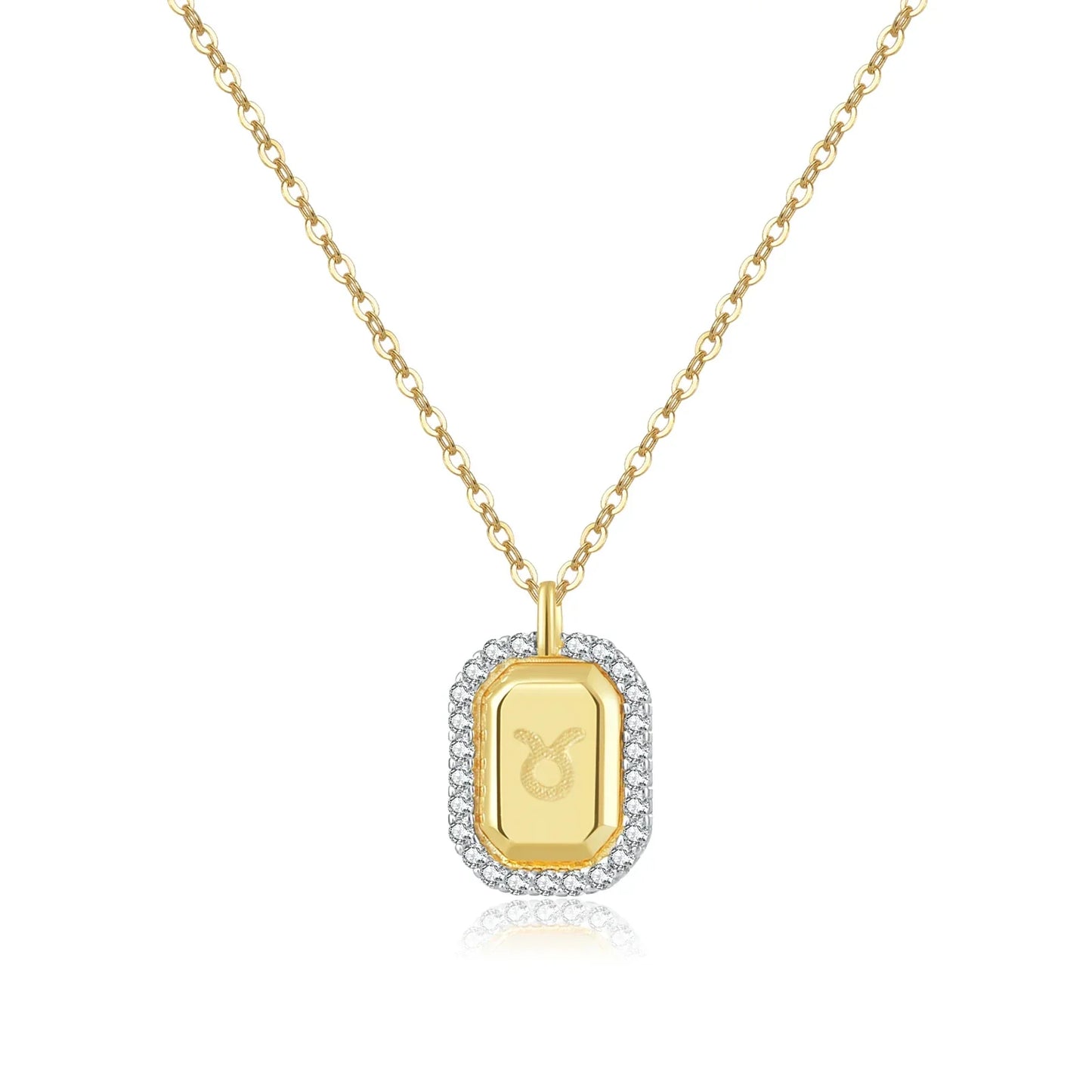 12 Signs of Zodiac Cubic Zirconia Necklace | Vallria