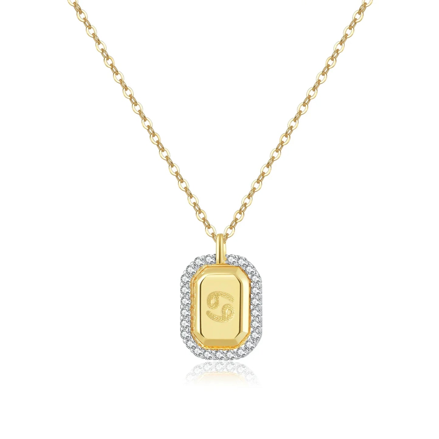 12 Signs of Zodiac Cubic Zirconia Necklace | Vallria