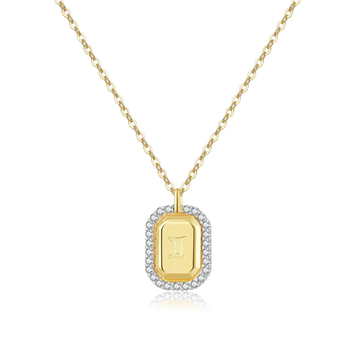 12 Signs of Zodiac Cubic Zirconia Necklace | Vallria