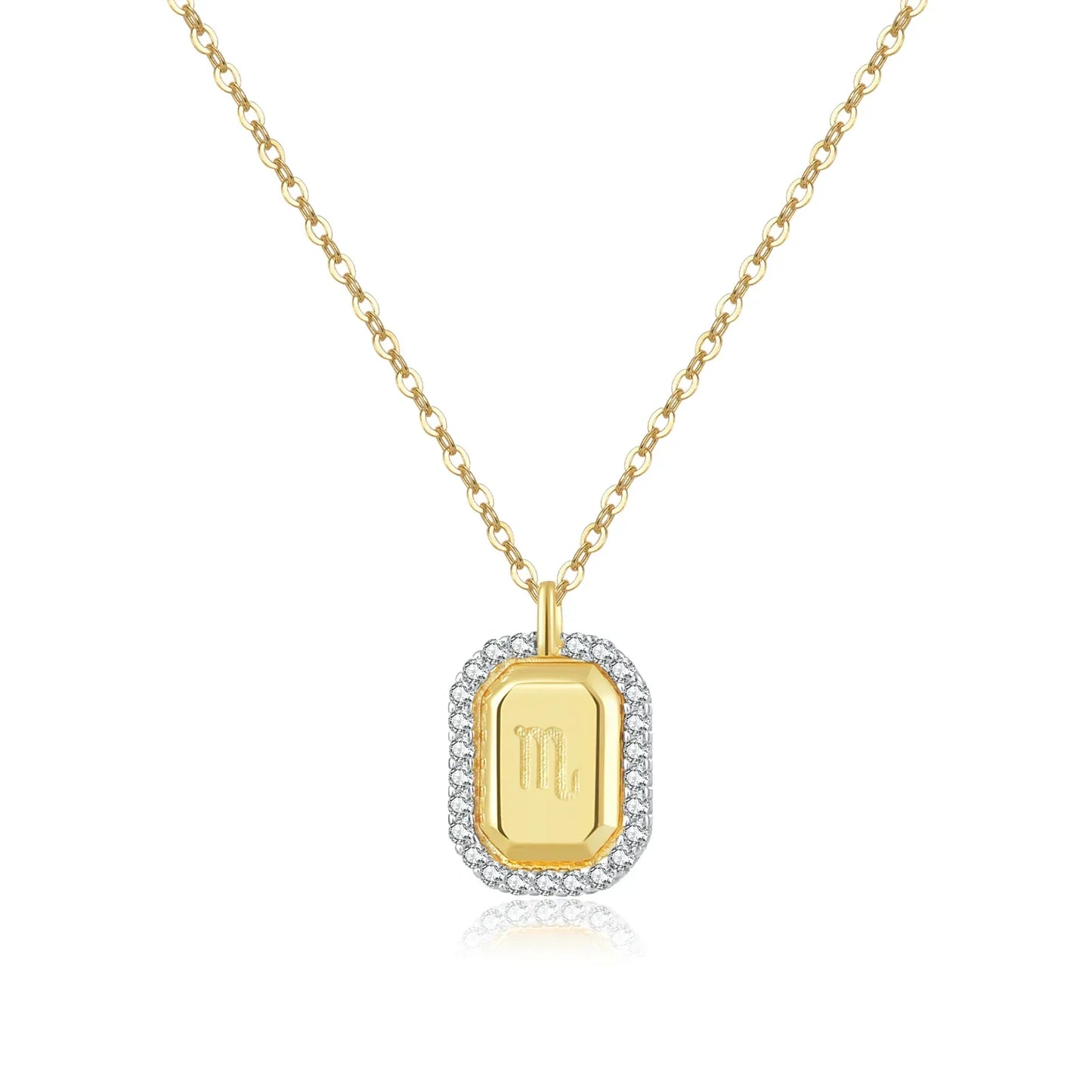 12 Signs of Zodiac Cubic Zirconia Necklace | Vallria
