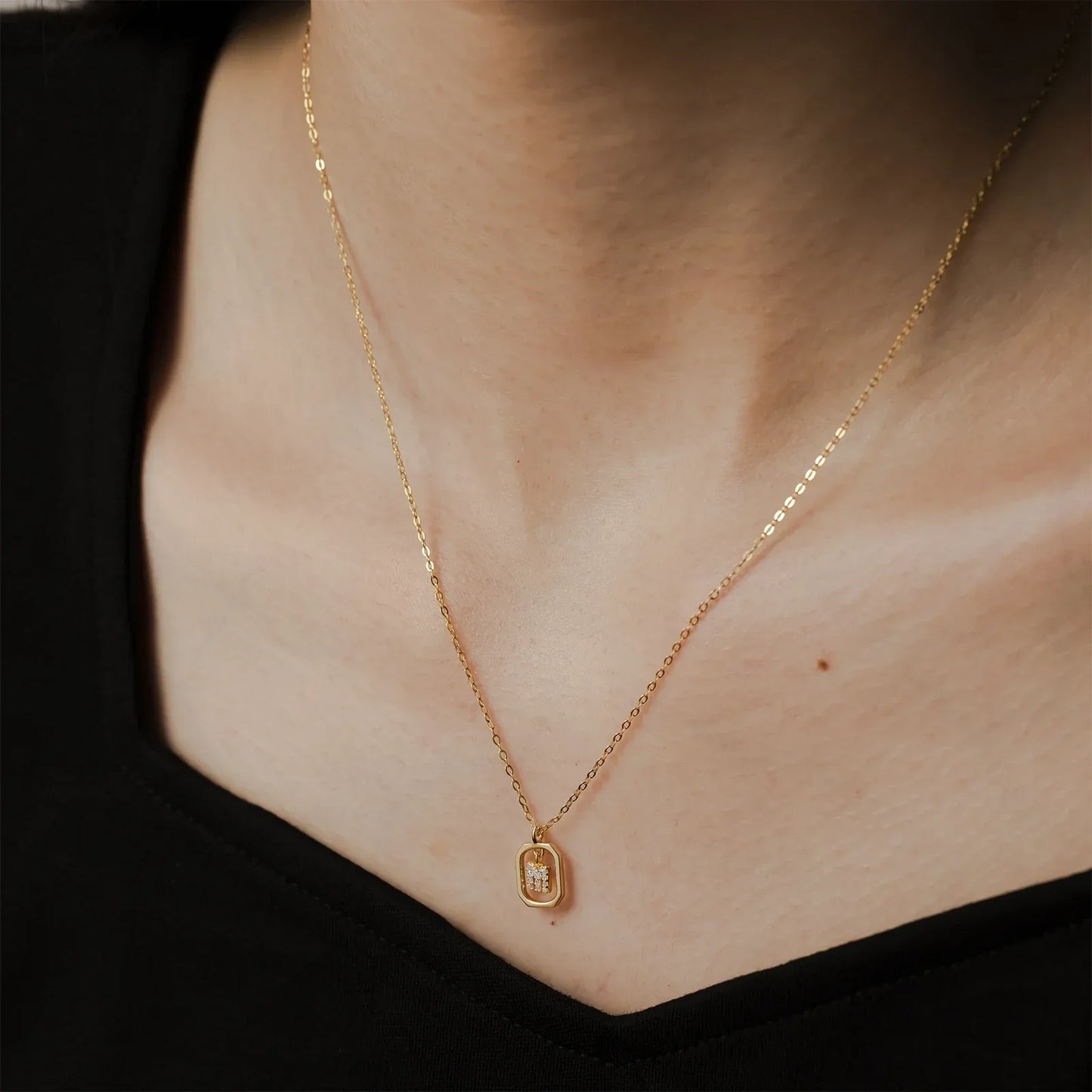 Initials with Zirconia Necklace | Vallria