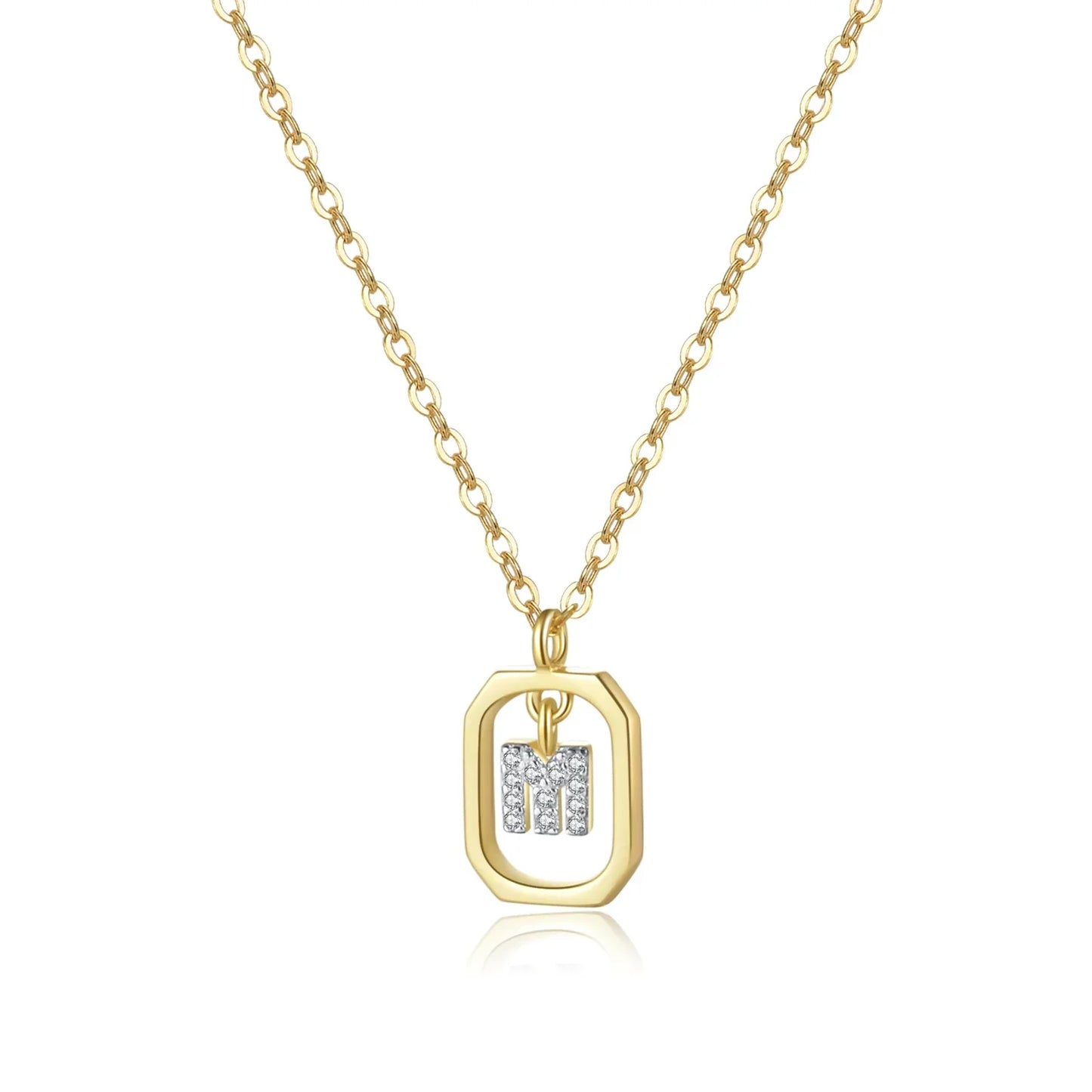 Initials with Zirconia Necklace | Vallria