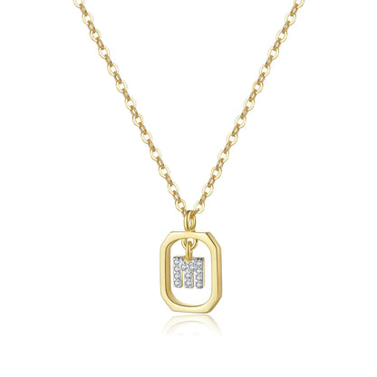 Initials with Zirconia Necklace | Vallria