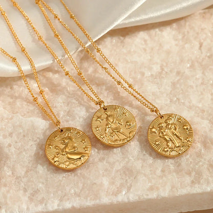 Zodiac with Symbols of Constellations Necklace | Vallria