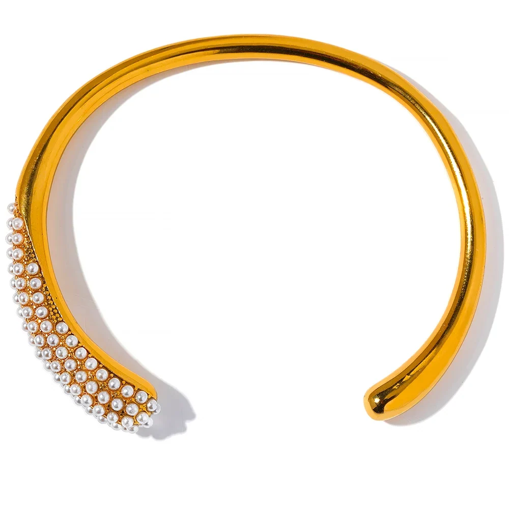Spike Pearl: Bracelet + Earring + Ring Jewelry Set | Vallria