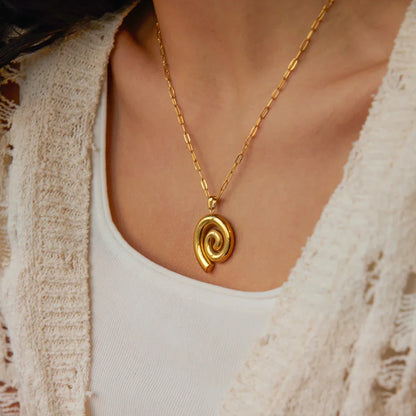 Spiral Chunky Necklace | Vallria