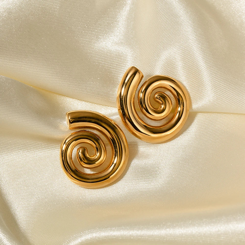 Spiral Chunky Earring | Vallria
