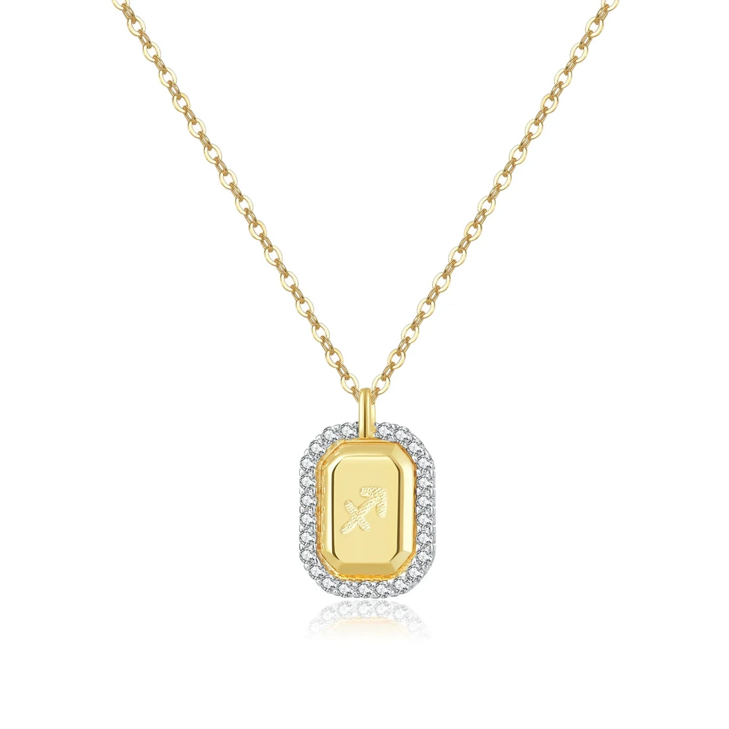 12 Signs of Zodiac Cubic Zirconia Necklace | Vallria