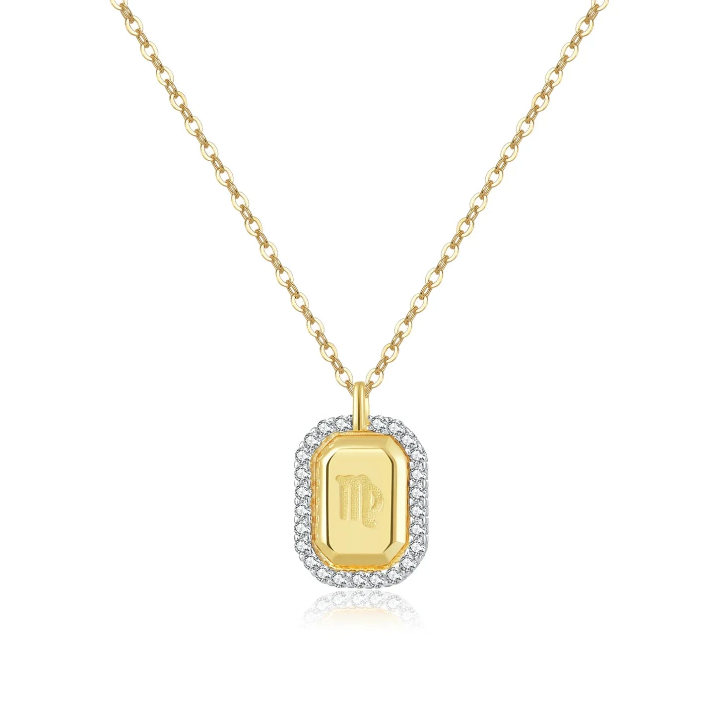 12 Signs of Zodiac Cubic Zirconia Necklace | Vallria