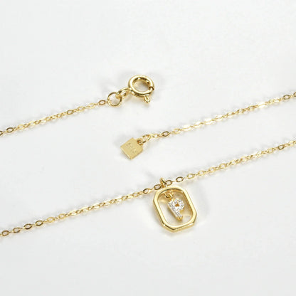 Initials with Zirconia Necklace | Vallria