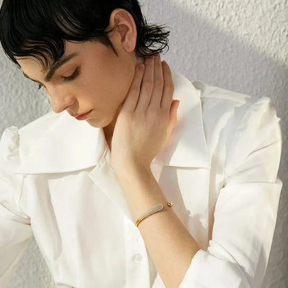 Spike Pearls Bracelet | Vallria