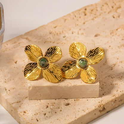 Flower of Emerald Earring | Vallria