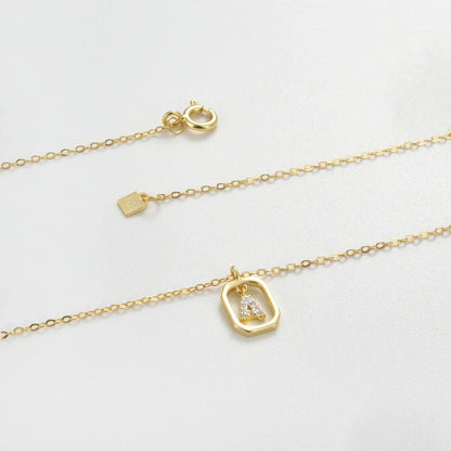 Initials with Zirconia Necklace | Vallria