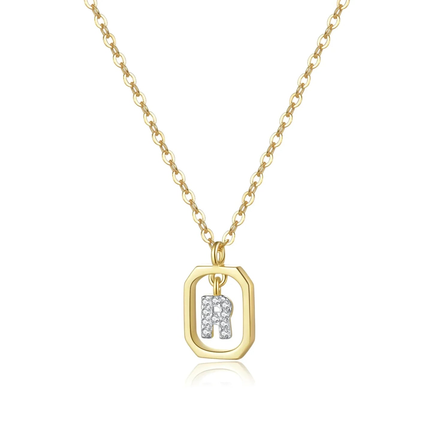 Initials with Zirconia Necklace | Vallria